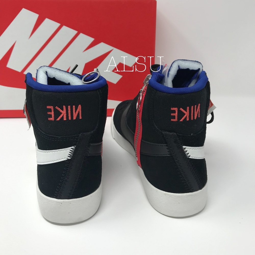 Nike Blazer Mid Rebel Black White Pink W AUTHENTIC - Picture 6 of 8